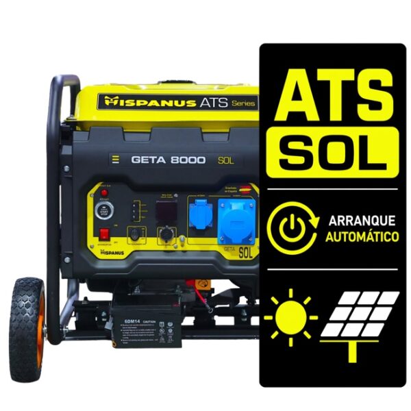 Generador Apoyo Solar para Carga de Baterías GETA ATS / SOL 8000W